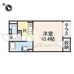 レオネクスト長尾台 ワンルームの間取図画像