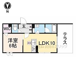 シャーメゾンT・K 1LDKの間取図画像