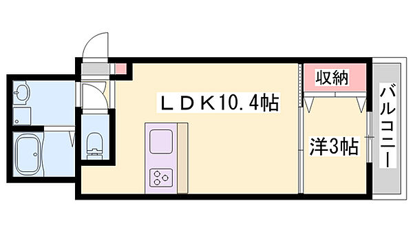 ブロンテ東加古川II ｜兵庫県加古川市平岡町新在家(賃貸アパート1LDK・2階・29.95㎡)の写真 その2