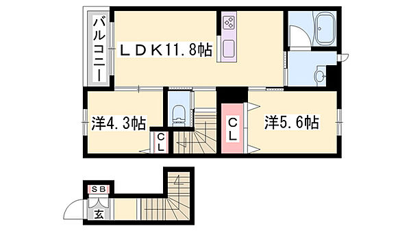 同じ建物の物件間取り写真 - ID:228049287804