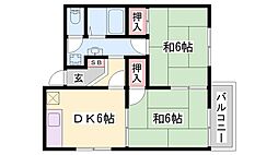 サンハイツ学園前 2階/-