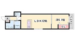 ブロンテ北在家WEST 2階