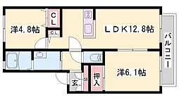 メゾンティファ　B棟 2階