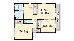 シャーメゾン高田井B棟 2階