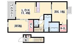 間取図画像 2LDK