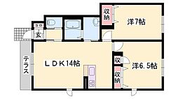 ロードスターヒルズ 2LDKの間取図画像