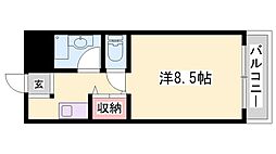 サンライズマンション 1Kの間取図画像