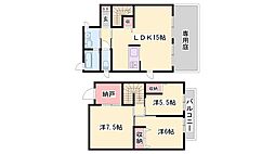 ヴィラコートミキ 3LDKの間取図画像