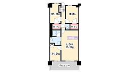 シエリアシティ明石大久保A棟ガーデンマーク 3LDKの間取図画像