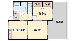 ハイフラット靜徳 2LDKの間取図画像