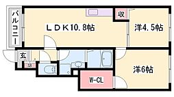 リコルドサンレモ 2LDKの間取図画像