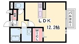 ベルクール大塚 ワンルームの間取図画像