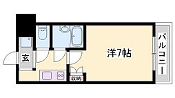 サンロードスクエアショウワ 1Kの間取図画像