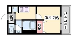 オリーブハイツ志染駅前 1Kの間取図画像