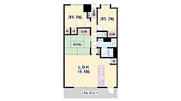 アルファステイツ西明石駅前 3LDKの間取図画像