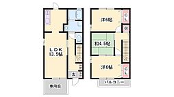 リバーサイドファミーユ 3LDKの間取図画像