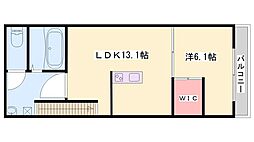 GRANDE MAISON 上ノ丸 1LDKの間取図画像