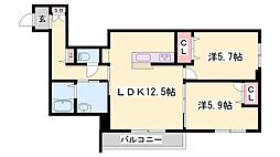 カーサグラス B棟 1階