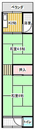 大槻文化 2Kの間取図画像