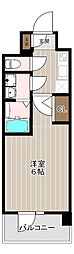 エスリード弁天町グランツ 1Kの間取図画像