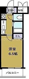 エステムコート大阪ベイエリア 1Kの間取図画像