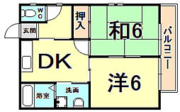 間取図画像 2DK