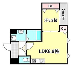 間取図画像 1LDK