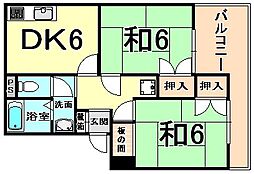 間取図画像 2DK