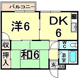 間取図画像 2DK