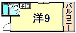 コーポ・U ワンルームの間取図画像