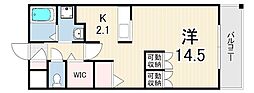 メゾンナナマツ 1Kの間取図画像
