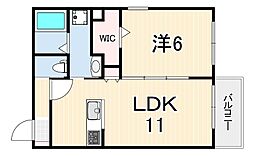高照マンション3 1LDKの間取図画像