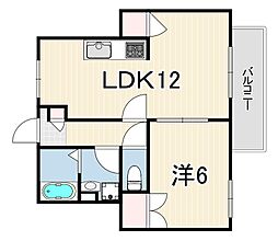 ベルデュールメゾン柊 1LDKの間取図画像