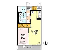 グランメールタカミ 1LDKの間取図画像