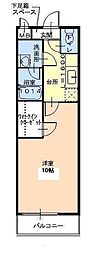 フジパレス立花ノース 1Kの間取図画像