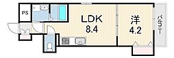 GRAND BLISS 1LDKの間取図画像