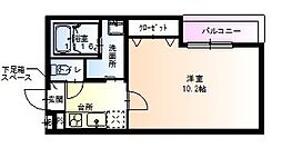 フジパレス園田6番館 1Kの間取図画像