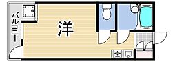 ダイバーシティムコガワ ワンルームの間取図画像