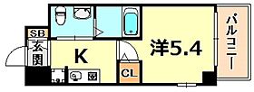 エスリード神戸WEST  ｜ 兵庫県神戸市兵庫区駅南通３丁目（賃貸マンション1K・8階・19.18㎡） その2