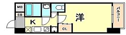 プロシード神戸元町 11階1Kの間取り