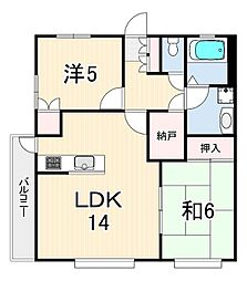 間取図画像 2SLDK