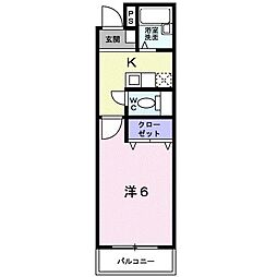 間取図画像 1K