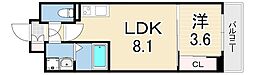 LIVIAZKOBELaMer 1LDKの間取図画像