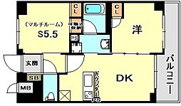 エステムプラザ神戸西4インフィニティ 1SDKの間取図画像