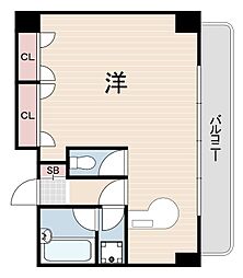 NEO壱番館 ワンルームの間取図画像