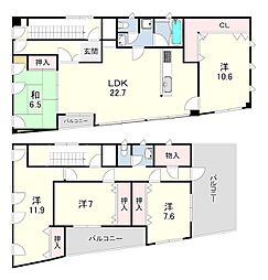 ルマ・ソネ 5LDKの間取図画像