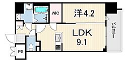 SDグランツ神戸Peninsula 1LDKの間取図画像