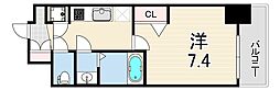 アドバンス神戸セラフィム 1Kの間取図画像