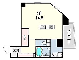 OZCASA ワンルームの間取図画像