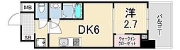 セレニテ西元町アリエ 1DKの間取図画像